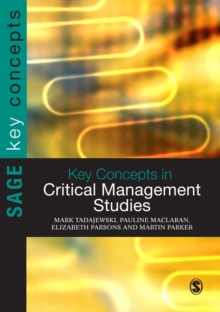 Image for Key concepts in critical management studies