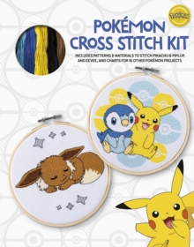 Image for Pokâemon cross stitch kit  : includes patterns and materials to stitch Pikachu & Piplup, & Evee, and charts for 16 other Pokâemon projects