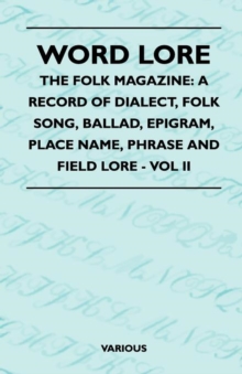 Image for Word Lore - The Folk Magazine