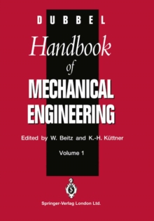 Image for DUBBEL - Handbook of Mechanical Engineering
