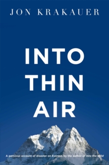 Image for Into thin air  : a personal account of the Everest disaster