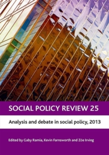 Image for Social policy review25,: Analysis and debate in social policy, 2013