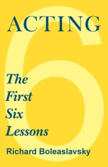 Image for Acting - The First Six Lessons