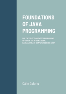 Image for Foundations of Java Programming