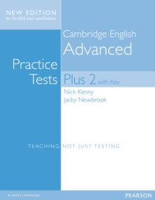 Image for Cambridge Advanced Volume 2 Practice Tests Plus New Edition Students' Book with Key