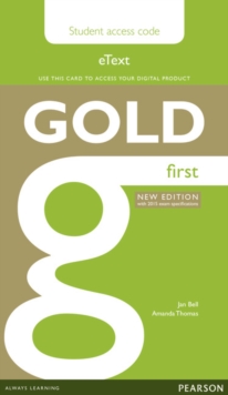 Image for Gold First New Edition eText Student Access Card