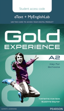 Image for Gold Experience A2 eText & MyEnglishLab Student Access Card