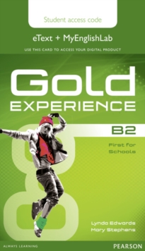 Image for Gold Experience B2 eText & MyEnglishLab Student Access Card