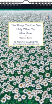 Image for The Things You Can See by Haemin Sumin 16-Month  2018-2019 Fat Slim Wall Calendar