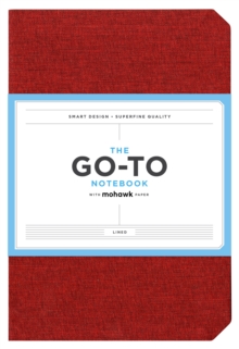 Go-To Notebook with Mohawk Paper, Brick Red Lined