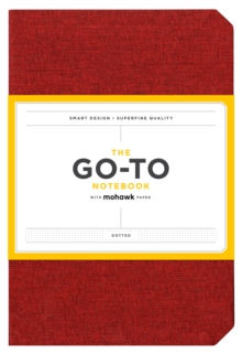 Go-To Notebook with Mohawk Paper, Brick Red Dotted