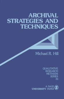 Image for Archival Strategies and Techniques