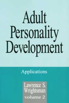 Image for Adult Personality Development: Volume 1: Theories and Concepts