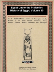 Image for Egypt Under the Ptolemies, History of Egypt Vol. 10