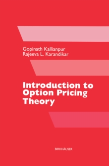 Image for Introduction to Option Pricing Theory