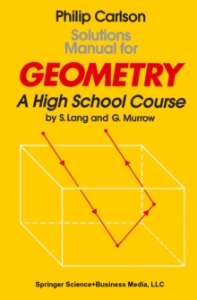 Image for Solutions Manual for Geometry: A High School Course