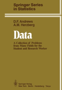 Image for Data: A Collection of Problems from Many Fields for the Student and Research Worker