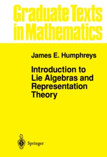 Image for Introduction to Lie algebras and representation theory
