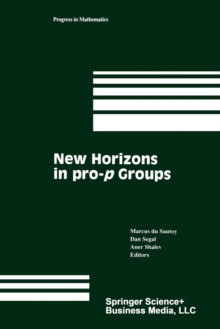 Image for New Horizons in pro-p Groups
