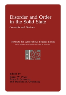 Image for Disorder and Order in the Solid State