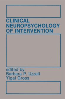 Image for Clinical Neuropsychology of Intervention