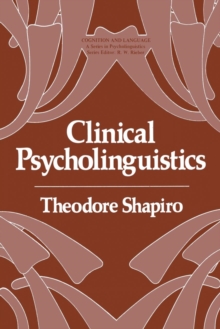 Image for Clinical Psycholinguistics
