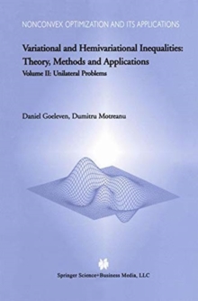 Variational and Hemivariational Inequalities - Theory, Methods and Applications