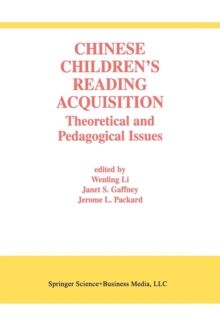 Image for Chinese Children's Reading Acquisition : Theoretical and Pedagogical Issues