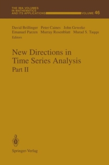 Image for New Directions in Time Series Analysis : Part II