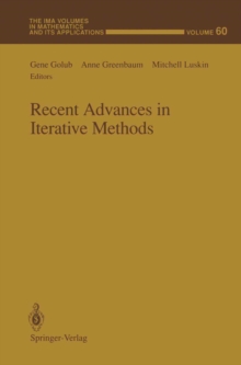 Image for Recent Advances in Iterative Methods