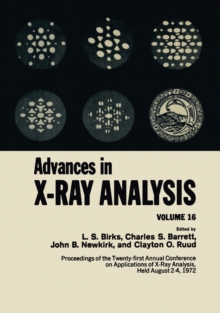 Image for ADVANCES IN XRAY ANALYSIS