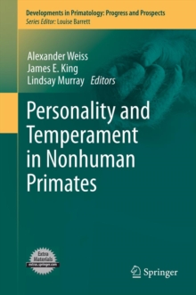 Image for Personality and temperament in nonhuman primates