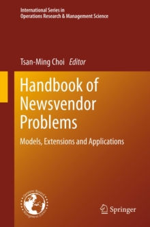 Image for Handbook of newsvendor problems: models, extensions and applications