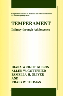 Image for Temperament: Infancy through Adolescence The Fullerton Longitudinal Study