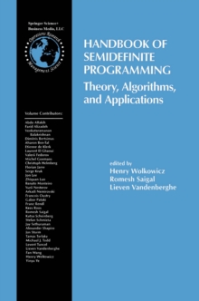 Image for Handbook of Semidefinite Programming: Theory, Algorithms, and Applications