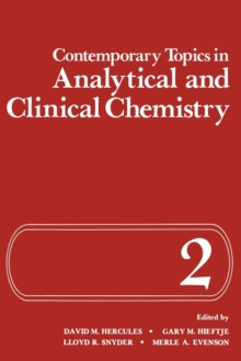 Image for Contemporary Topics in Analytical and Clinical Chemistry : Volume 2