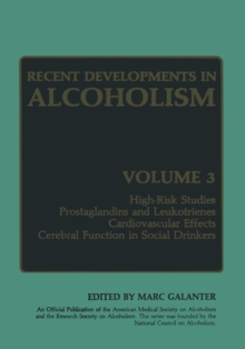Image for Recent Developments in Alcoholism : Volume 3