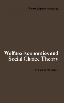 Image for Welfare economics and social choice theory.