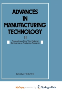 Image for Advances in Manufacturing Technology II