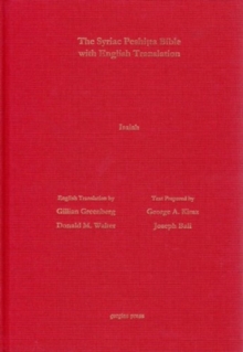 Book of Isaiah According to the Syriac Peshitta Version with English Translation