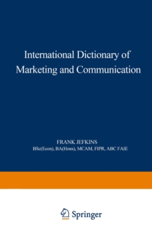 Image for International Dictionary of Marketing and Communication