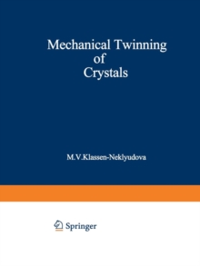 Image for Mechanical Twinning of Crystals