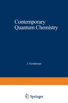 Image for Contemporary Quantum Chemistry