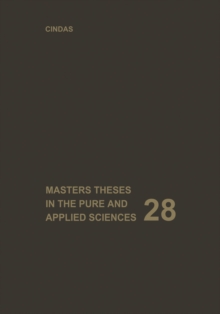 Image for Masters Theses in the Pure and Applied Sciences: Accepted by Colleges and Universities of the United States and Canada Volume 28