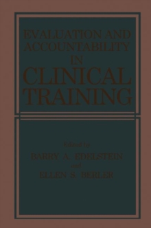 Image for Evaluation and Accountability in Clinical Training