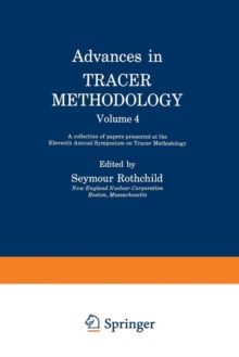 Image for Advances in Tracer Methodology