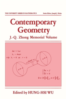 Image for Contemporary Geometry : J.-Q. Zhong Memorial Volume