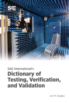 Image for SAE International's Dictionary of Testing, Verification, and Validation