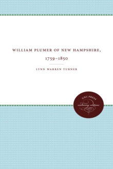 Image for William Plumer of New Hampshire, 1759-1830
