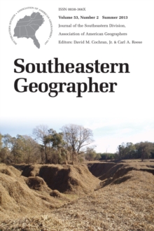 Image for Southeastern Geographer: Summer 2013 Issue